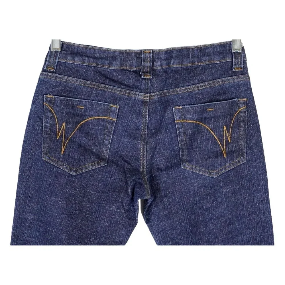 Wet Seal Jeans Juniors Size 7‎ Low Rise Flare Bootcut Stretch Y2K 90s Blue Denim